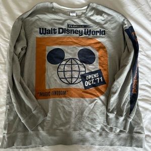 Disney World Crew Neck Sweatshirt Vintage Grand Opening/ 50th anniversary